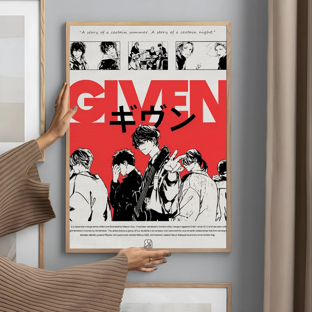 Cartoon G-GIVENS Poster Gift Wall Art Printing Waterproof Home Living Bed Room Decor