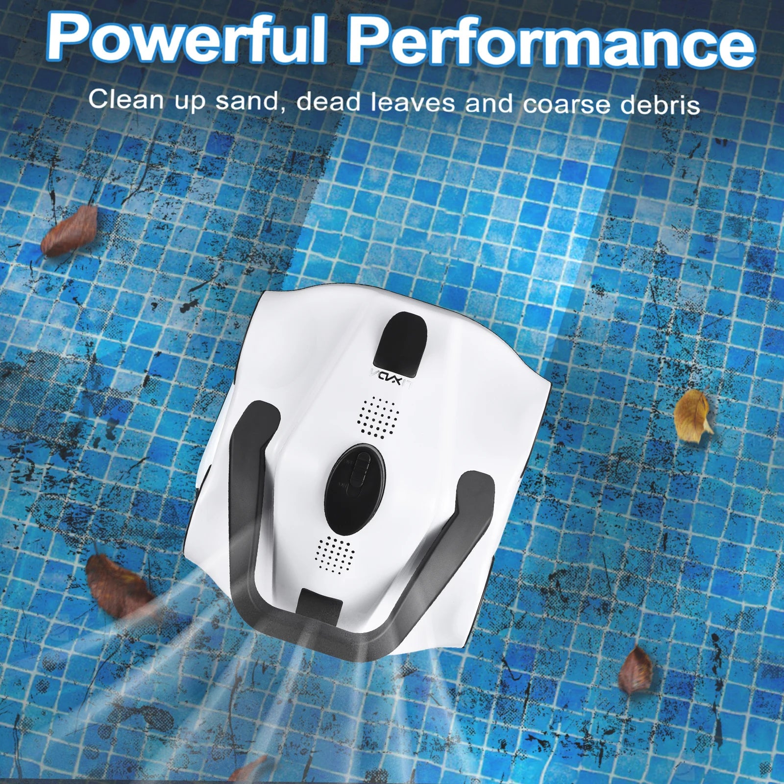 Pool Vacuum Automatic Robotic Pool Cleaner Cordless Robotic Pool Vacuum for In Ground Flat Pools Cordless Robotic Pool Cleaner