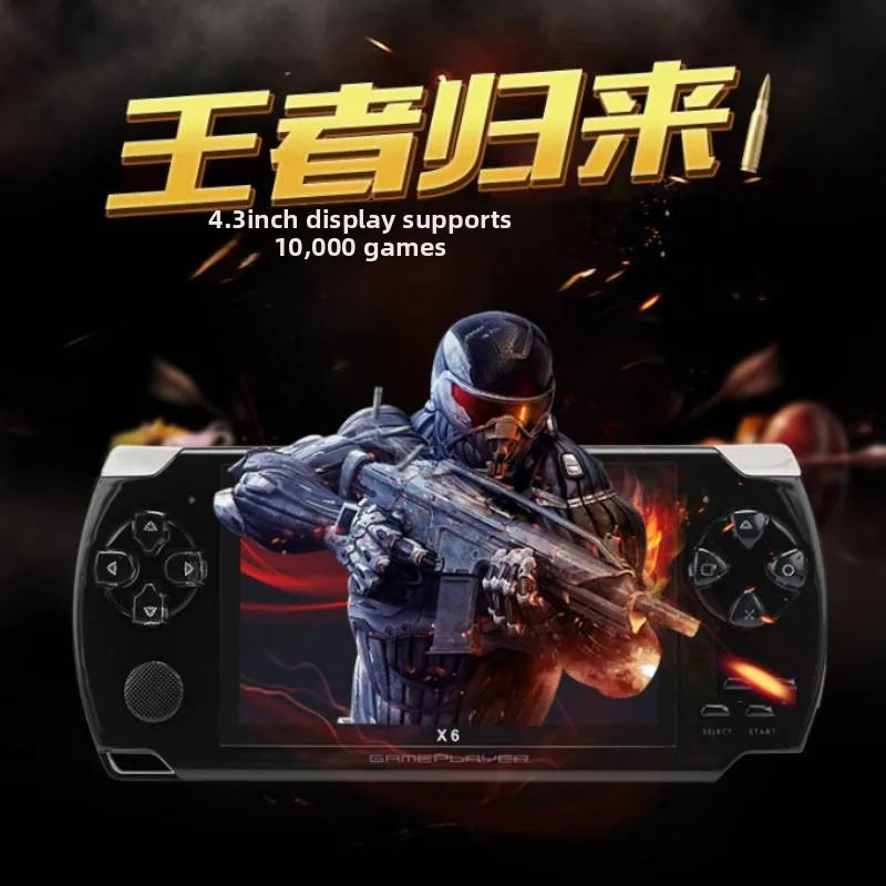 Máy chơi game X6 Pro - Màn 4.3, 8GB, Hỗ trợ GBA - Daisan Mart