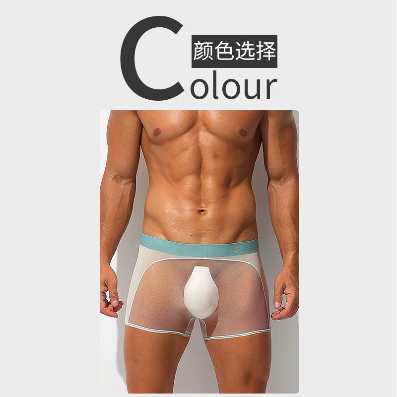 Quần Lót Nam Siêu Mỏng Lưới Thoáng Mát Ice Silk