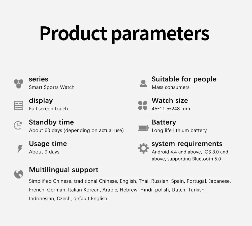 Đồng hồ thông minh đa năng theo dõi sức khỏe 24h