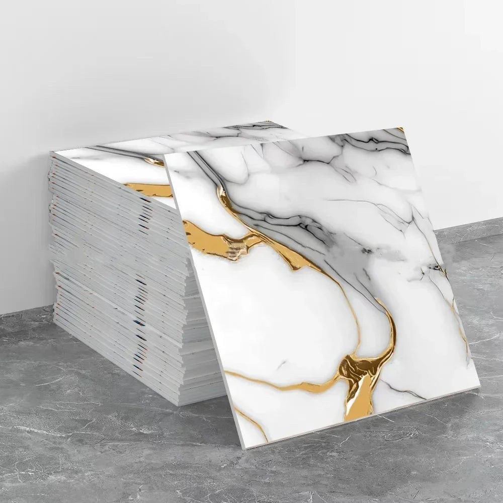 Self-adhesive 3D Wall Decoration Imitation Tile 30*30cm Wall Sticker Bathroom Waterproof Moisture-proof Marble Kitchen Wallpaper