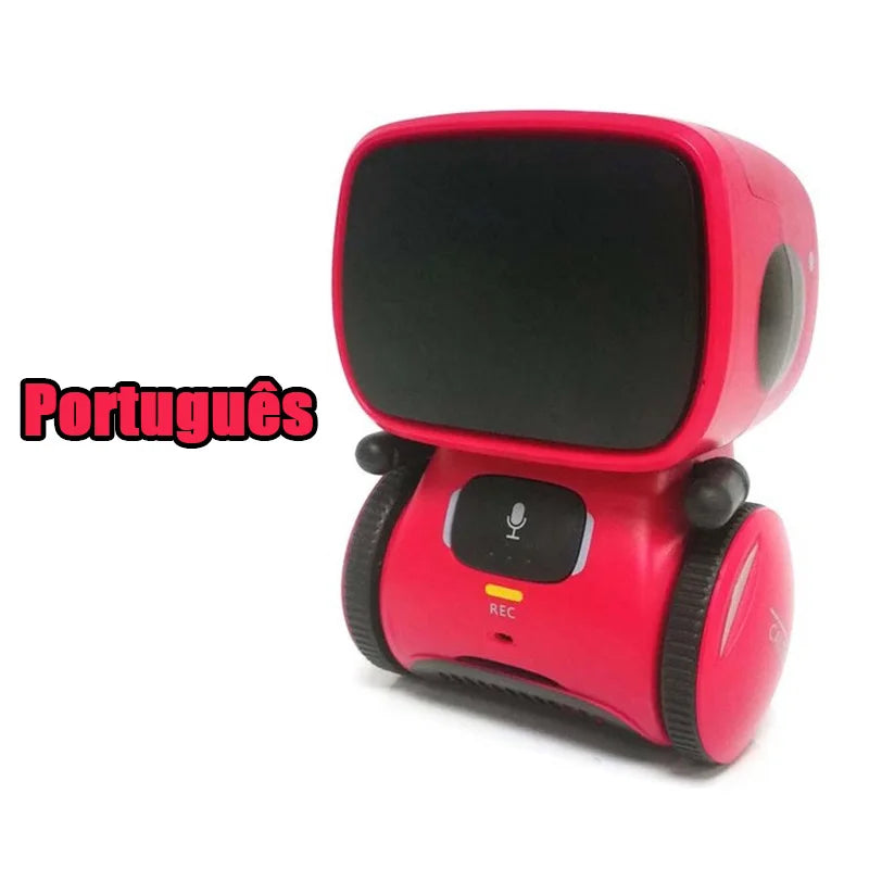 Emo Robot Intelligent Robots Russian & English & Spanish Version Voice & Touch control Toys Interactive Educational Children's G - Daisan Mart