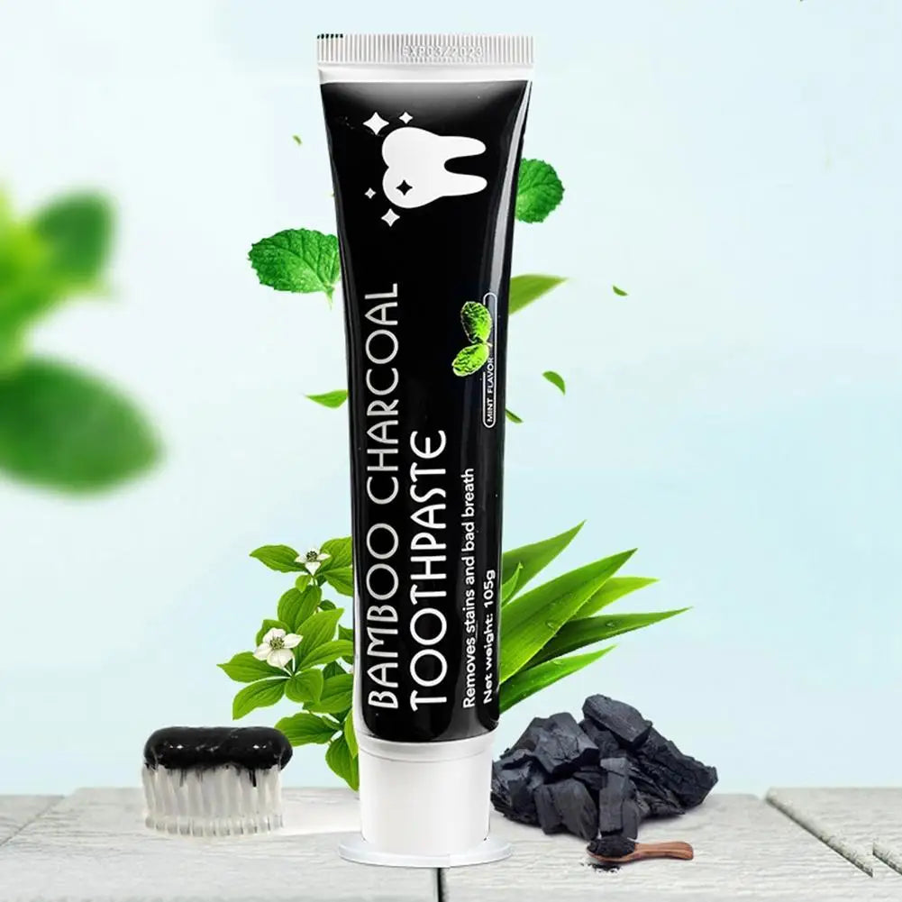 Natural Bamboo Charcoal Mint Flavor Toothpaste Deep Clean Dispel Smoke Stains Whitening The Black Toothpaste Oral Health Care - Daisan Mart