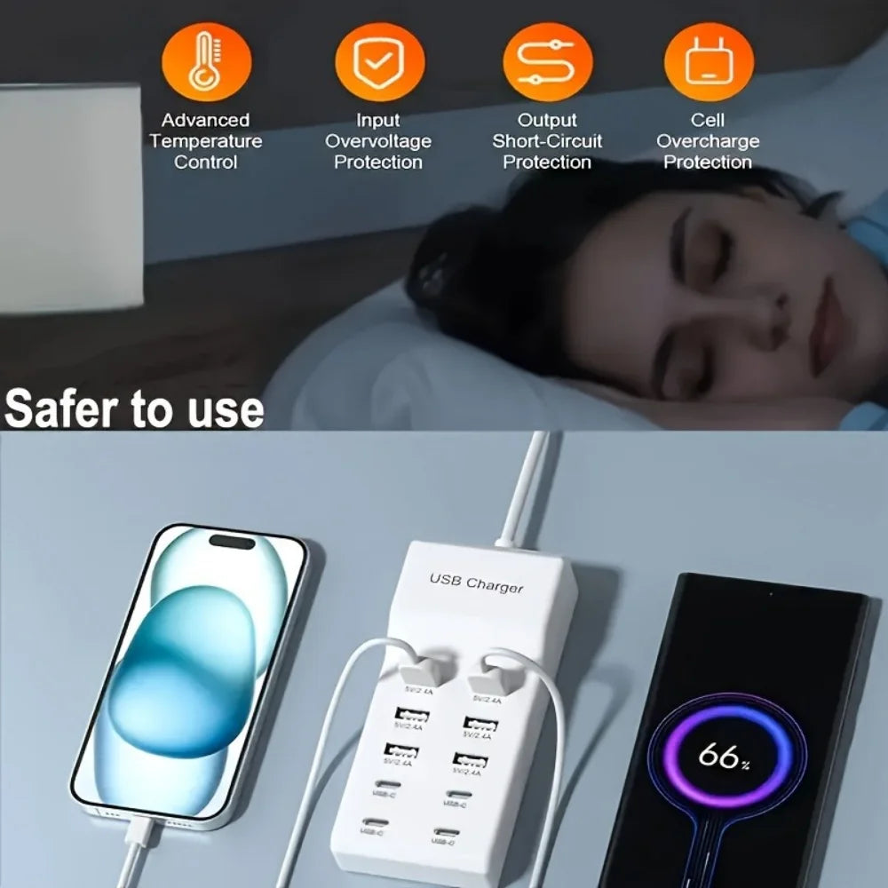 Sạc Nhanh Đa Năng 50W - Hub USB C PD 10-trong-1