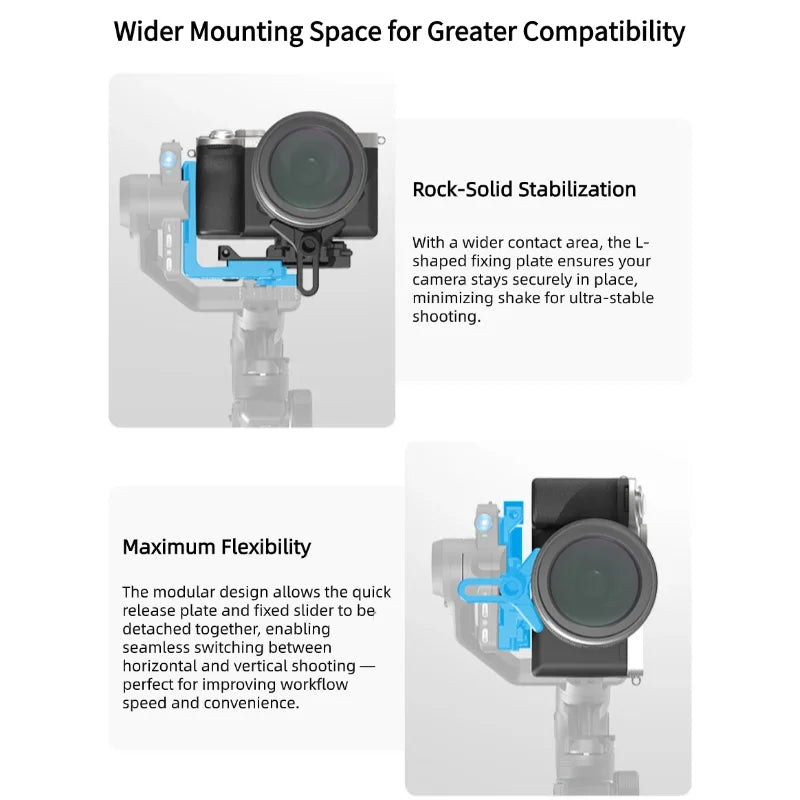 FeiyuTech SCORP Mini 3 Pro – 3-in-1 Gimbal with Detachable Handle &amp; AI 4.0 Tracking for Mirrorless, Action Cameras &amp; Phones