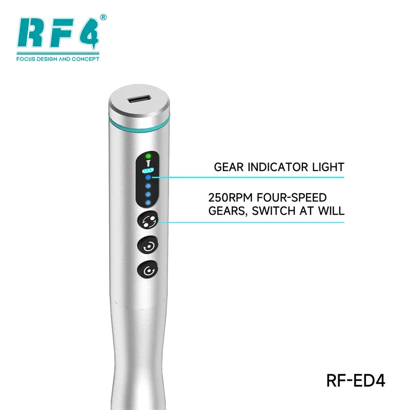 RF4 RF-ED4/RF-ED4S Electric Screwdriver Set with Four Torque Level Dual Rotary USB Rechargeable Hand Drill Repair Power Tool