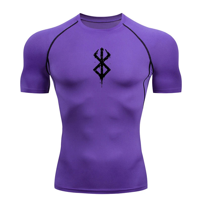 Men's Quick Dry Bodycon Sports Shirt for Summer Gym