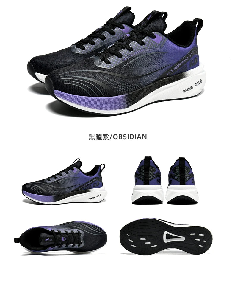 Giày Thể Thao Đế Carbon Chạy Bộ Nhẹ Êm Thoáng Khí