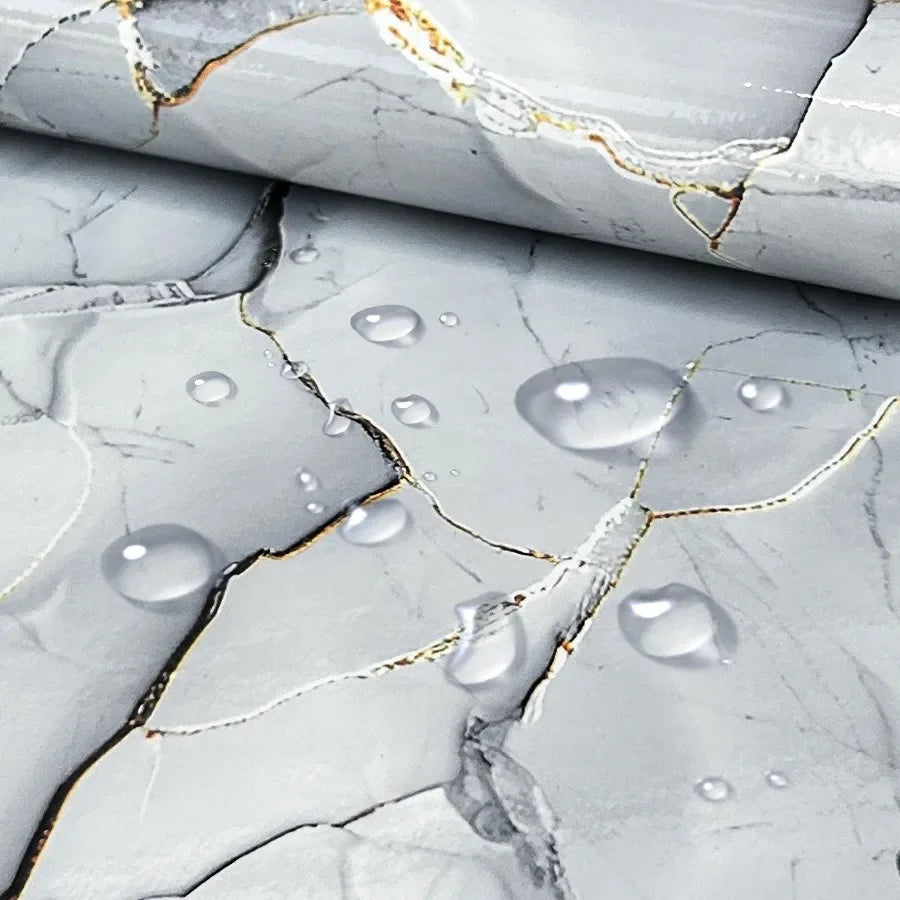 PVC Self-Adhesive Stone Pattern Wallpaper for Kitchen Decoration