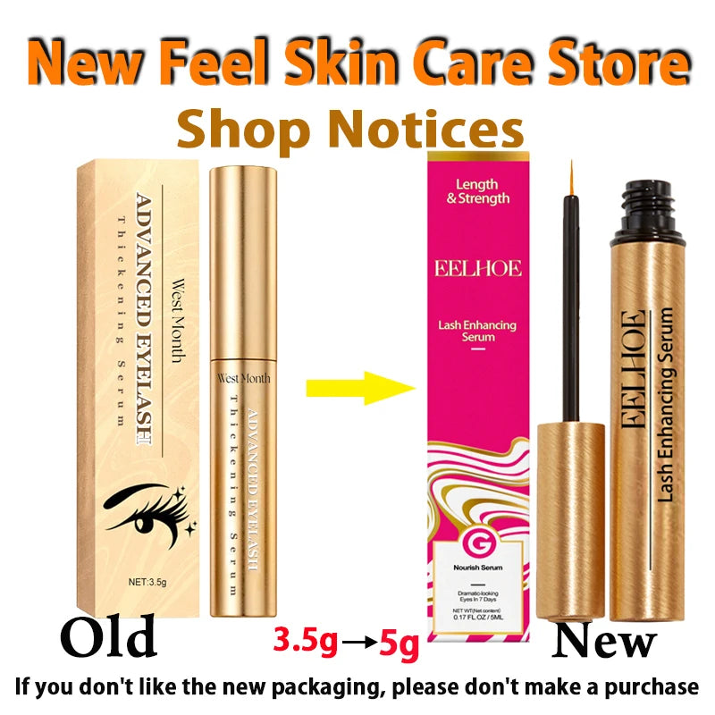 Natural Eyelash Growth Serum, Thick &amp; Curly