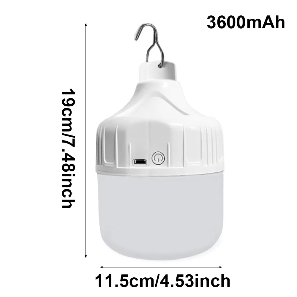 Portable Waterproof USB Rechargeable Outdoor LED Hanging Light
