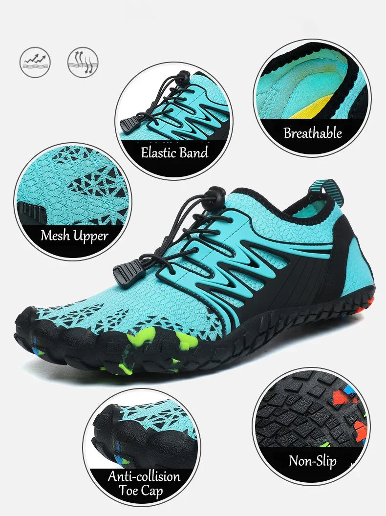 Unisex Water Shoes Quick-Dry Aqua Shoes Drainage Wading Shoes Beach Sports Swim Sandals Yoga Barefoot Diving Surfing Sneakers