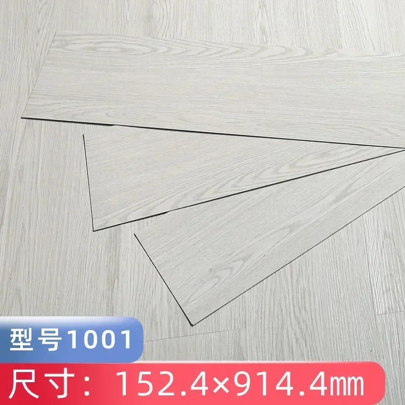 Self Adhesive PVC Wood Grain Floor Waterproof and Wear-resistant Balcony, Bathroom, Household Kitchen Floor Tiles 91X15CM