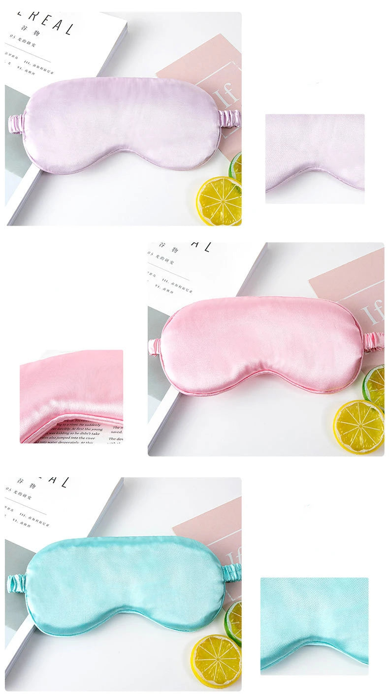 Mặt Nạ Ngủ Lụa Giả Thoáng Khí Chăm Sóc Mắt Thư Giãn