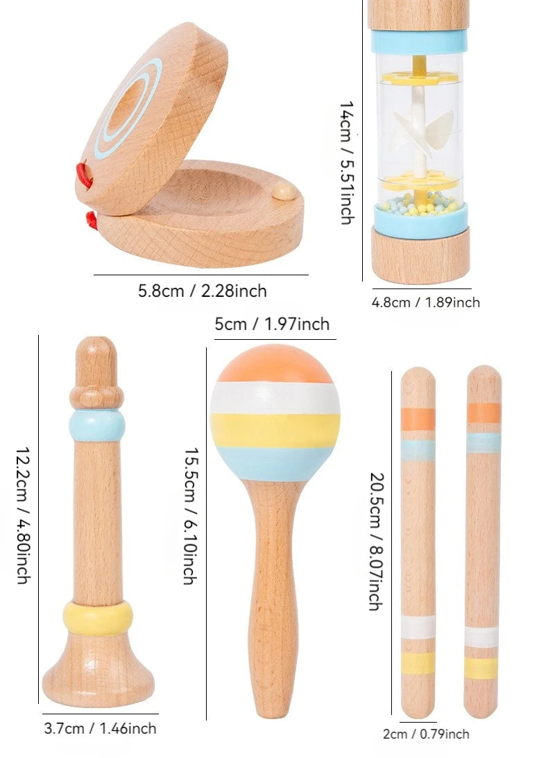 Interactive Wooden Musical Toy Set for Creative Children