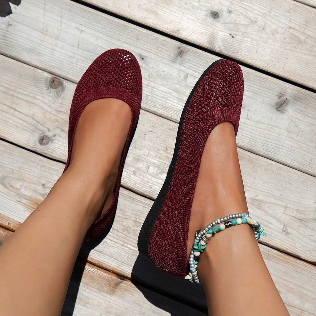 Giày Bệt Nữ Mũi Tròn Êm Ái Thời Trang Năng Động