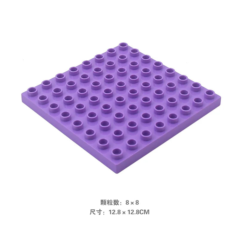 8*8 Dots Creative Large Particle Double Floors Building Blocks Base Plate DIY Bricks Baseplate Toys For Kids Christmas Gift