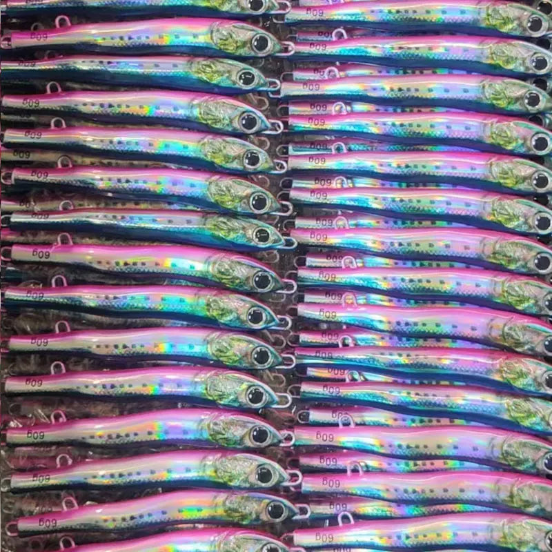3D Glowing Jig Lure Fast Sinking 40g60g80g