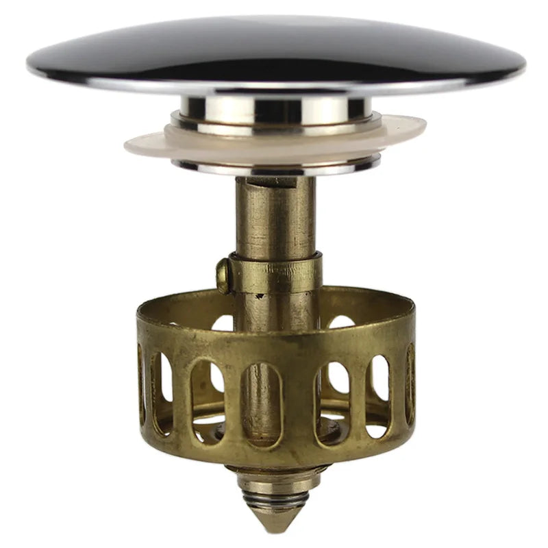 Replacement Bathtub Drain Parts Brass Spring Parts with Filter Screen Chrome Basin Pop up Corver Drain Accessories Parts