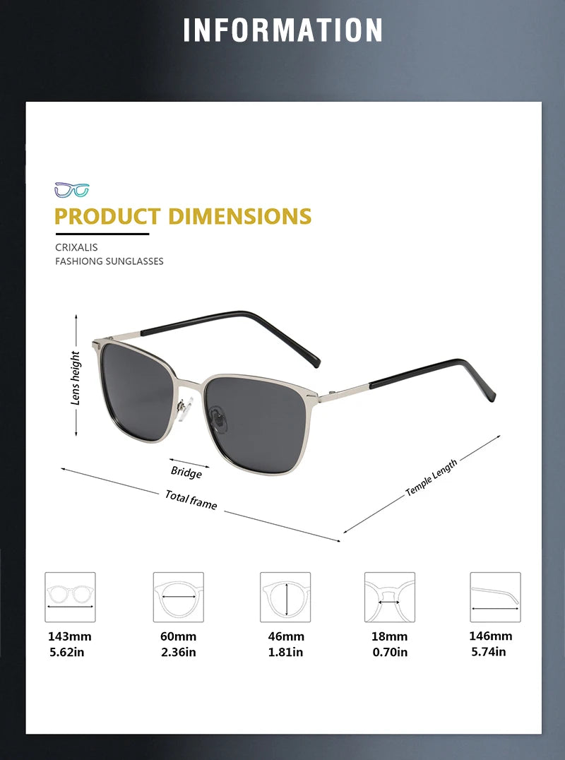 CRIXALIS - Kính Mát Siêu Nhẹ Phân Cực Chống Chói