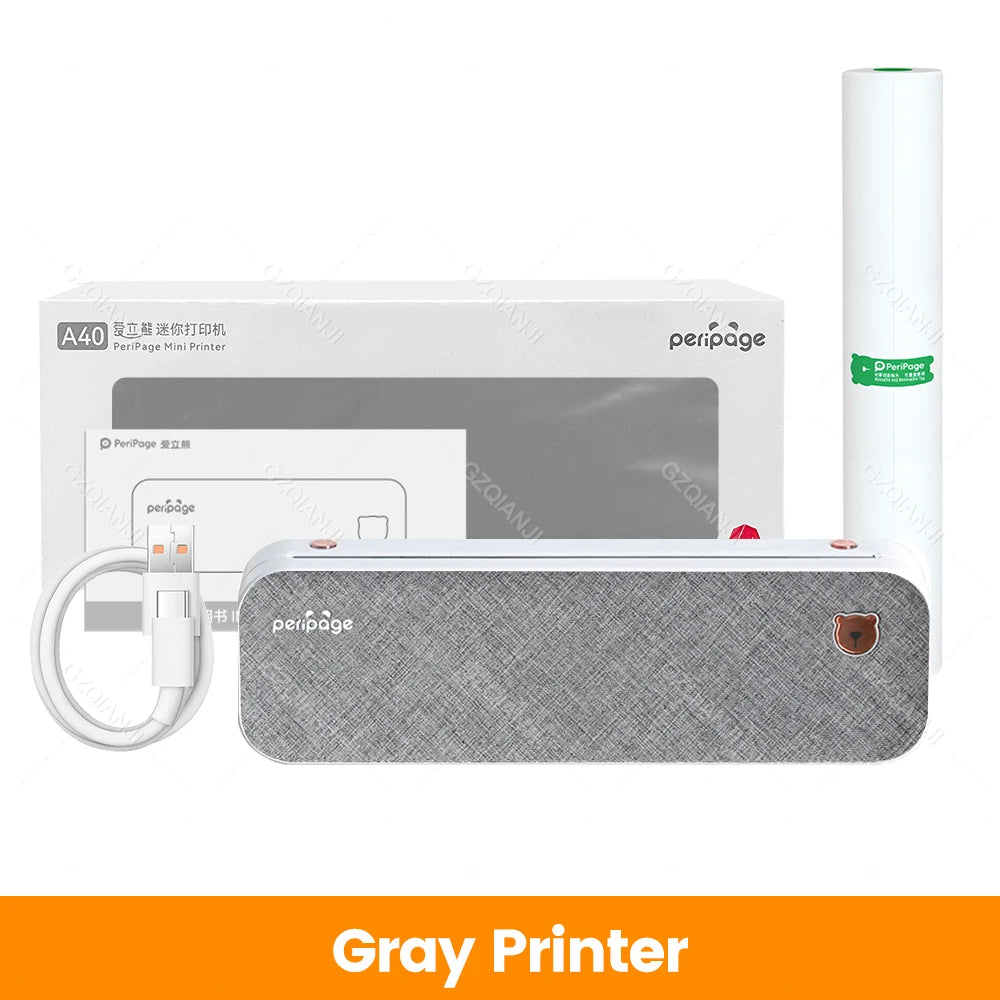 Peripage A40 P81 Inkless Portable A4 Thermal Printer Wireless Bluetooth USB Printing Text PDF Document Photos A4 Machine Maker