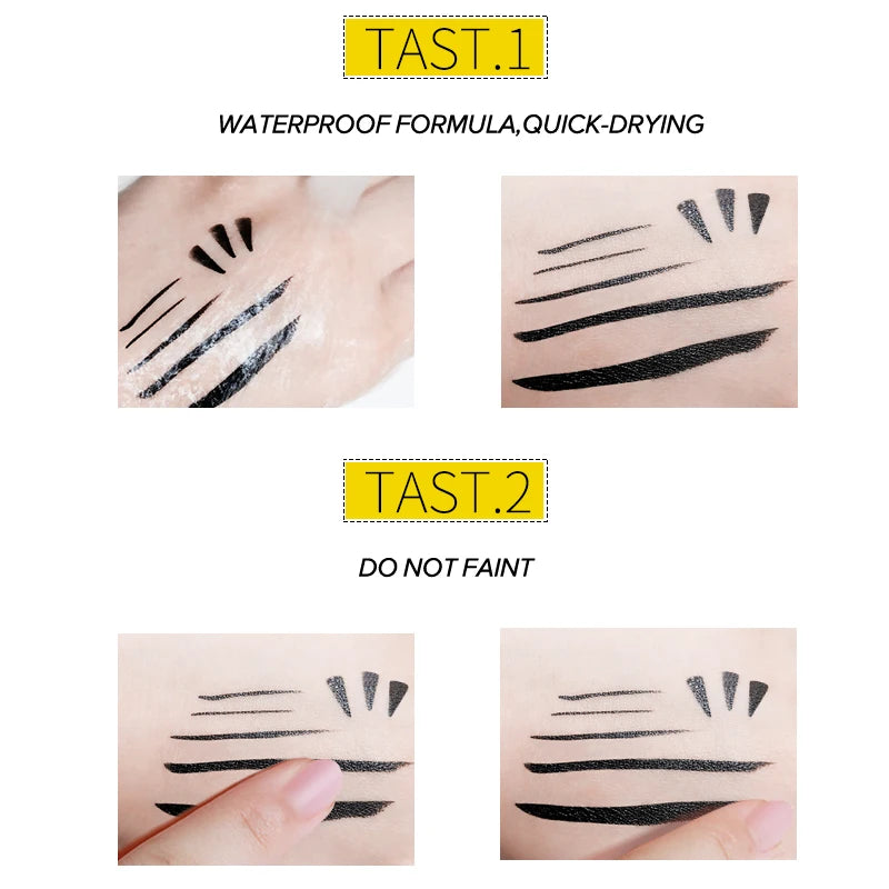 Waterproof, Smudge-proof, Long-lasting Dual-End Eyeliner