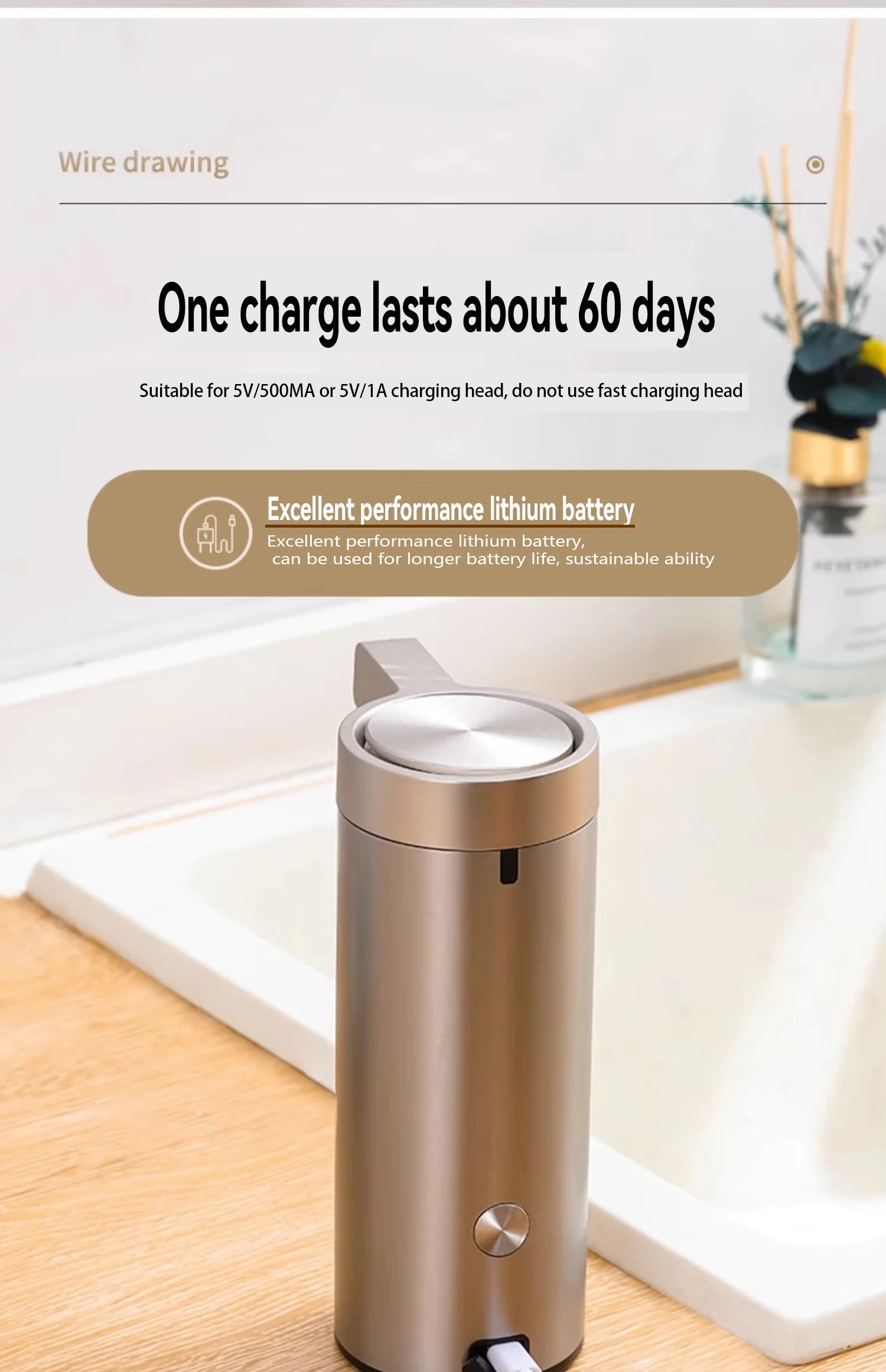 Bình Xà Phòng Tự Động Cảm Ứng Inox 304 Cao Cấp - Daisan Mart