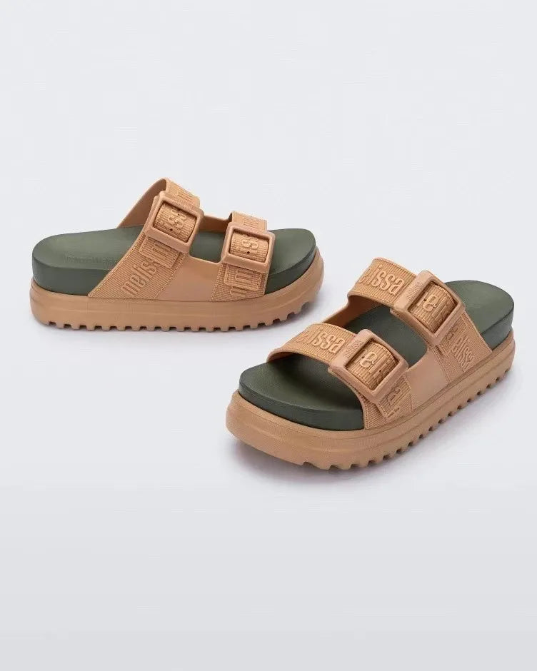 Sandal Nữ Mini Melissa 2025 Sóng Hoa Tim Retro