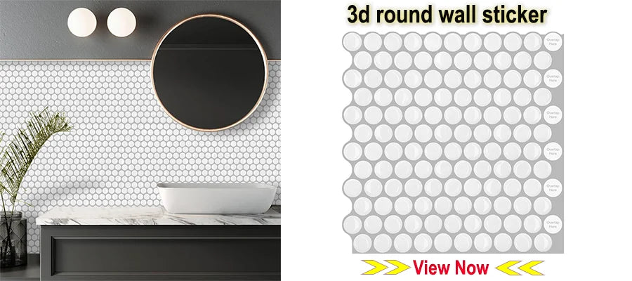Peel and Stick Tiles Vinyl Wallpaper Self Adhesive Waterproof Wall Stickers for Home Decoration
