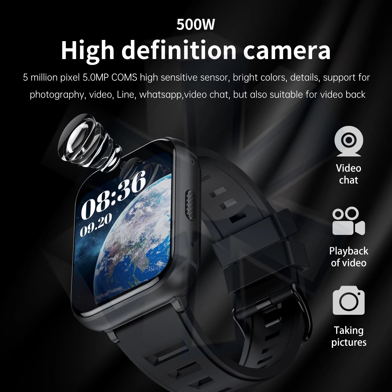 Đồng Hồ Thông Minh S668 4G GPS 1.99 Inch Chống Nước