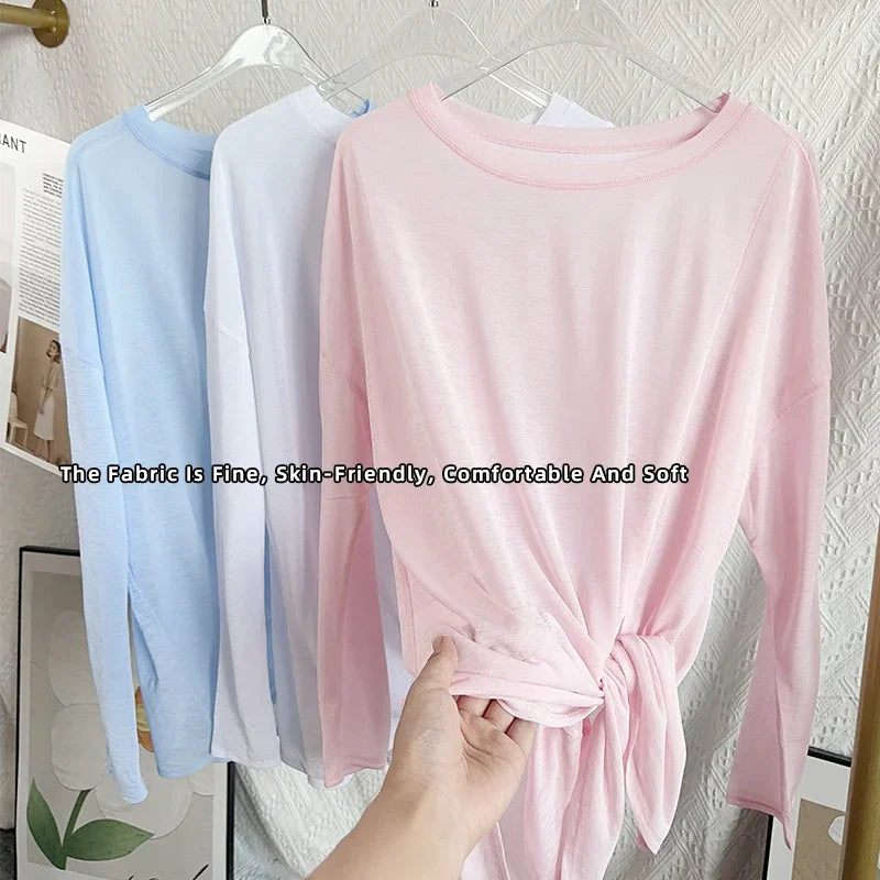 Áo Thể Thao Nữ Tập Gym Yoga Hè Tay Ngắn/Dài Năng Động - Daisan Mart