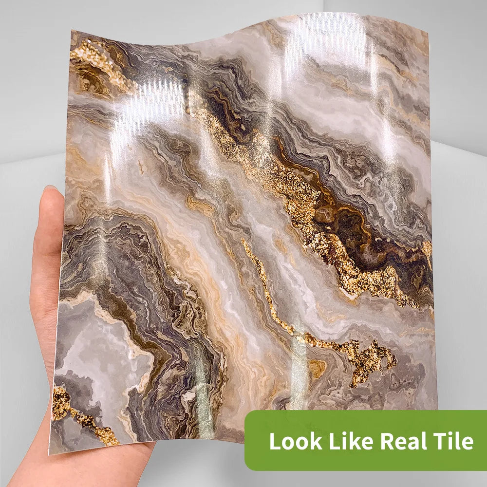 Waterproof Wallpaper 20 Pieces 3D Green Brick