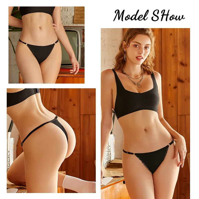 Combo of 5 Sexy Cotton Women's Underwear with Belt