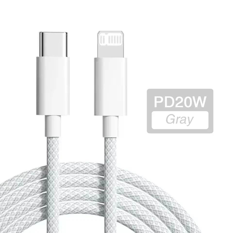 PD 20W USB-C to Lightning Fast Charging Cable For iPhone