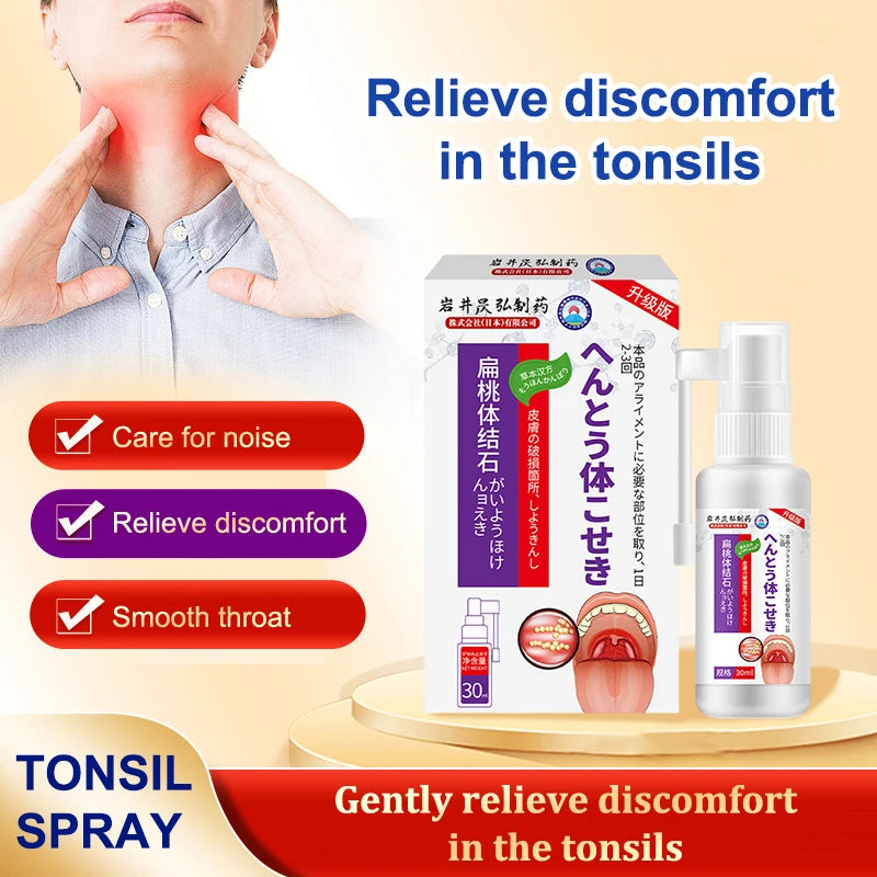Nước Súc Miệng Tan Sỏi Amidan 30ml - Hơi Thở Thơm Mát - Daisan Mart