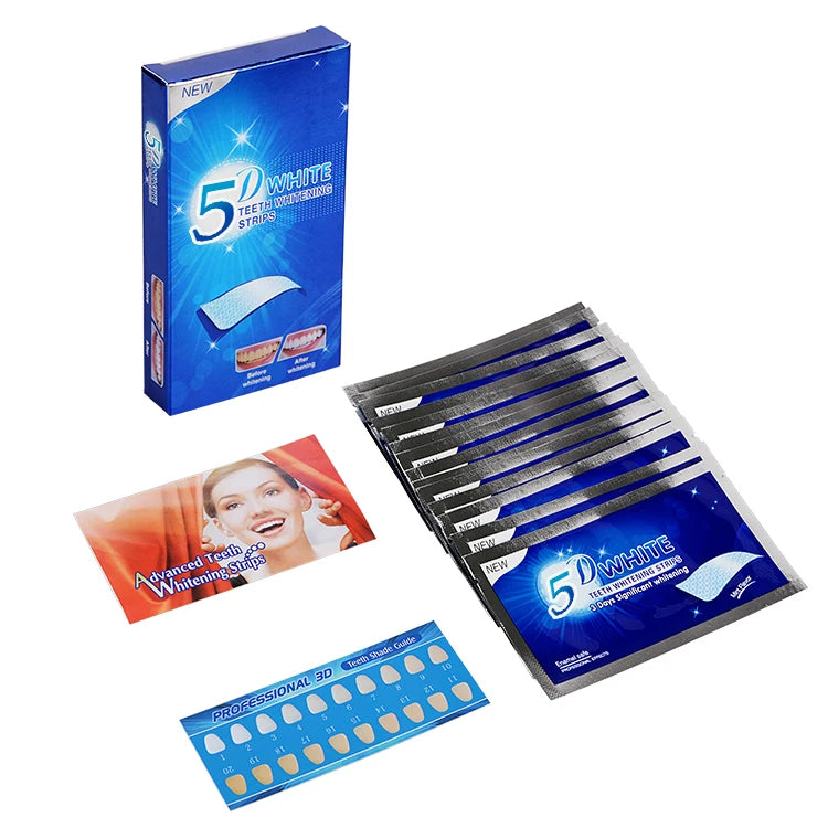 5d Gel Tooth Whitening Kit White Teeth  Strips Oral Care Kit False Teeth  Strip Dental Veneers Whitening Gel Dropshipping - Daisan Mart