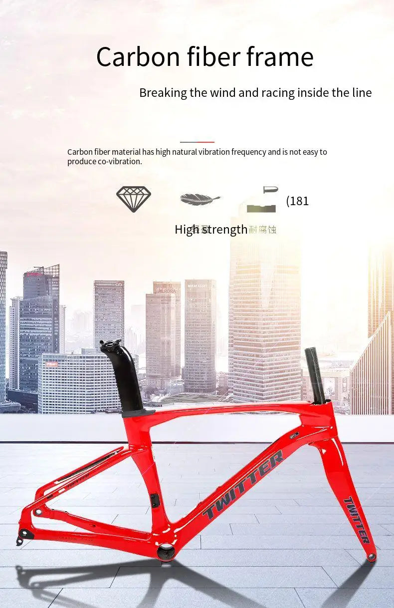 Twitter children's carbon fiber road bike 24 inch Hydraulic Disc Brake Road Racing Bicycle WheelTop GEX-12S student bicicleta