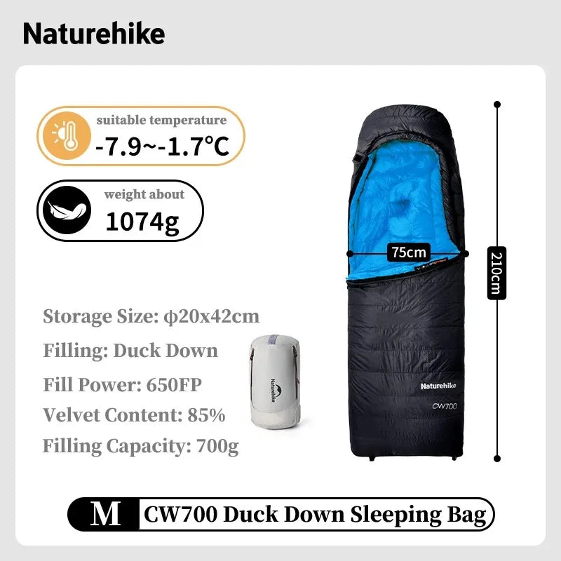 Naturehike CW700 Ultralight Duck Down Sleeping Bag 650FP