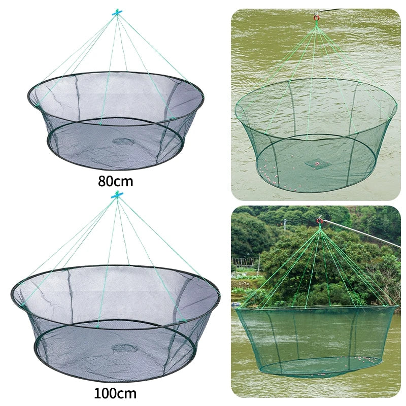 Foldable Shrimp and Crab Net - Multi-purpose Fish and Shrimp Trap