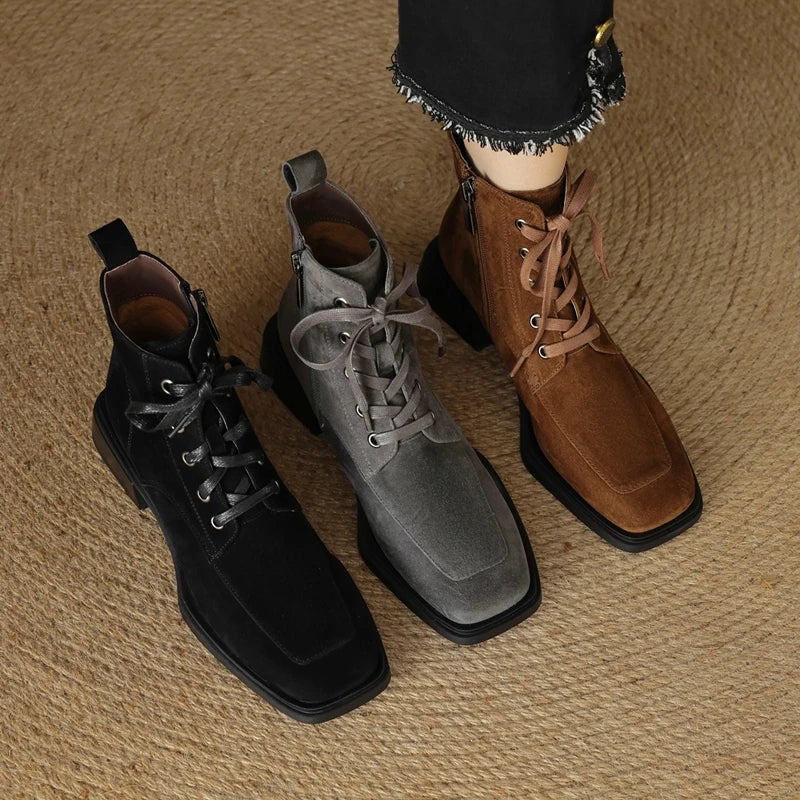 2025 Classic Genuine Leather Women's Anti-Slip Boots