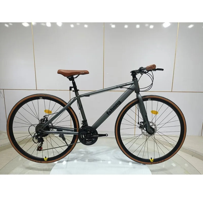 OVOZI Road Bicycle Flat Handlebar Road Race Road Bike Adult Male Urban Cycling Ultralight BIKE - Daisan Mart
