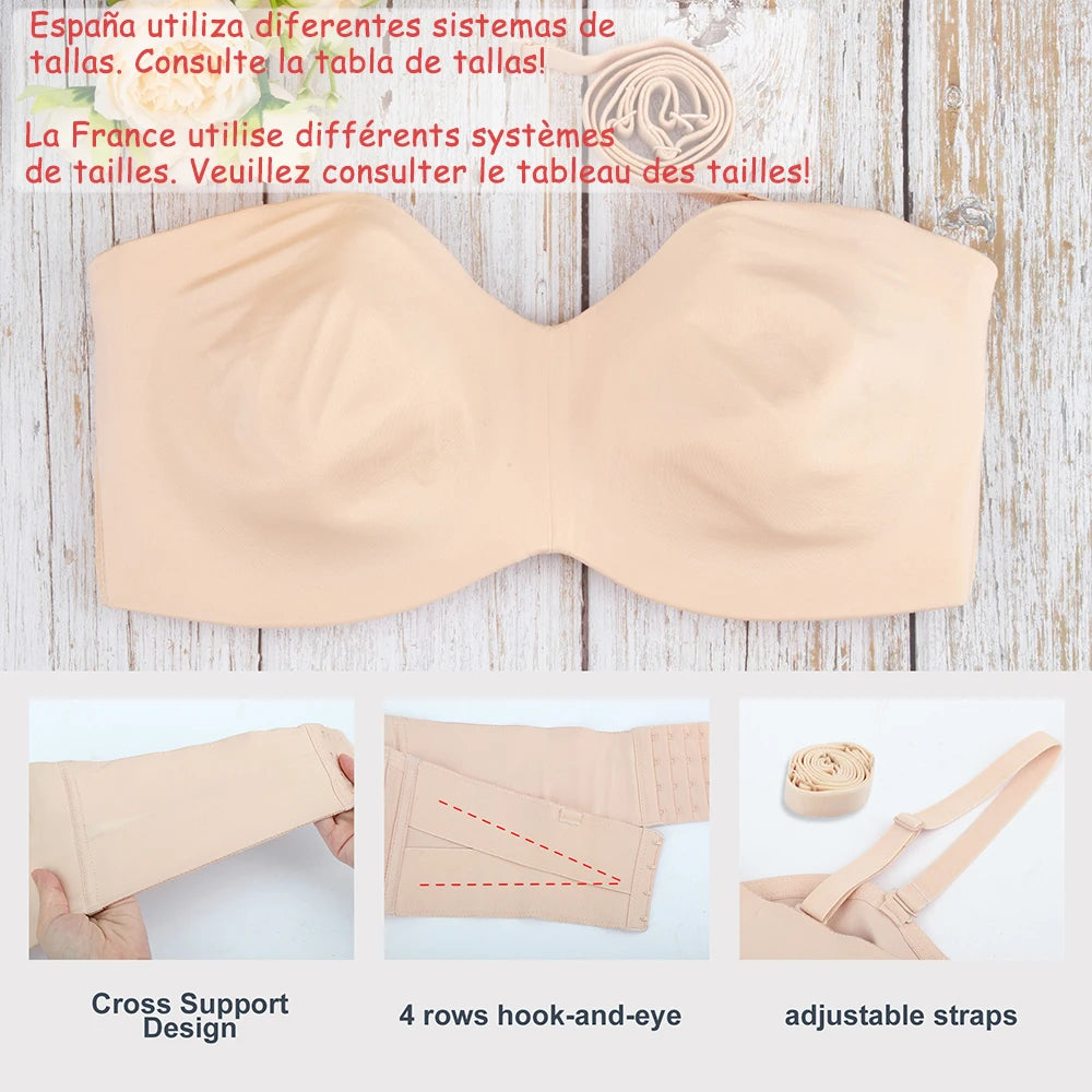 Wireless Push Up Bra For Women Big Size