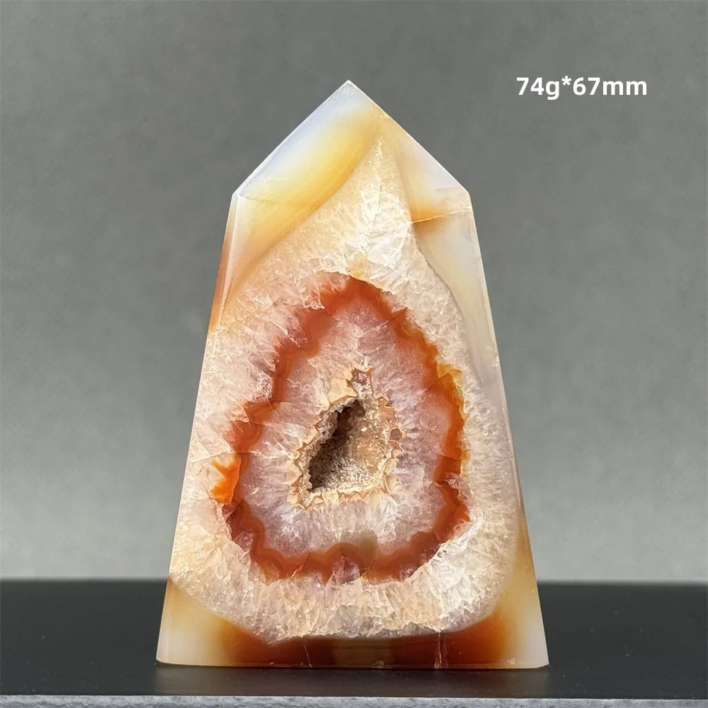 Natural Red Onyx Pillar - Decorative &amp; Healing Stone