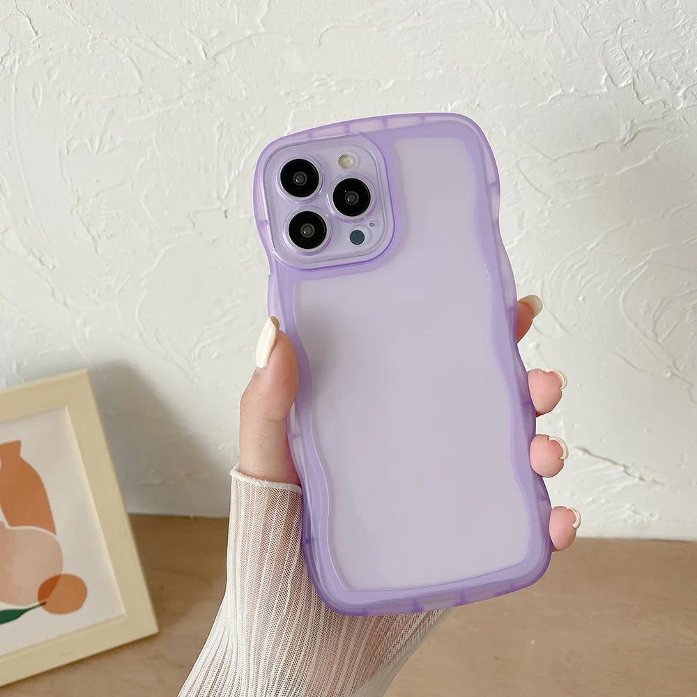 Cute Transparent Ripple Case For iPhone