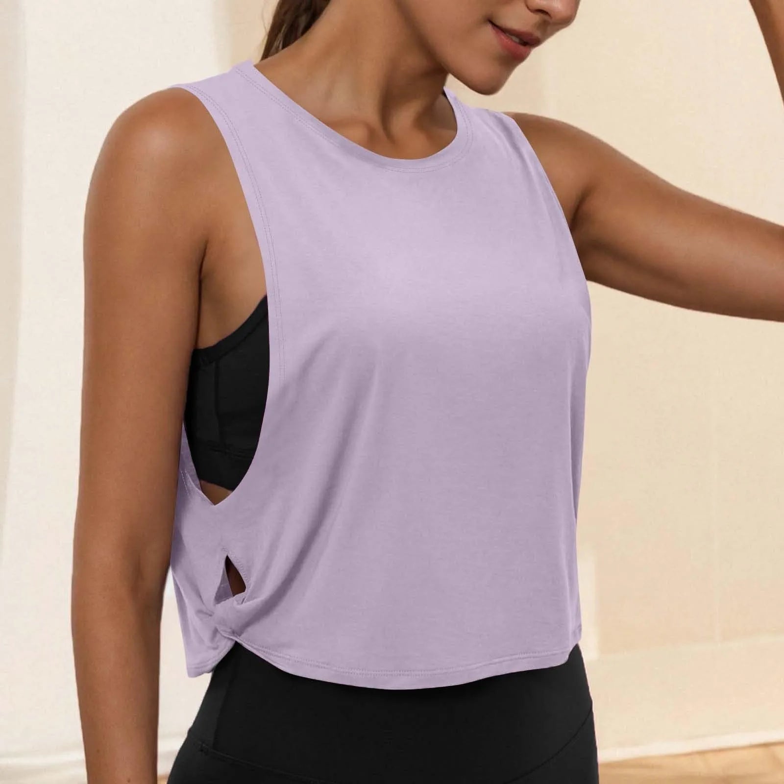 Áo Tank Tập Gym Nữ Không Tay Thoáng Mát Thời Trang - Daisan Mart