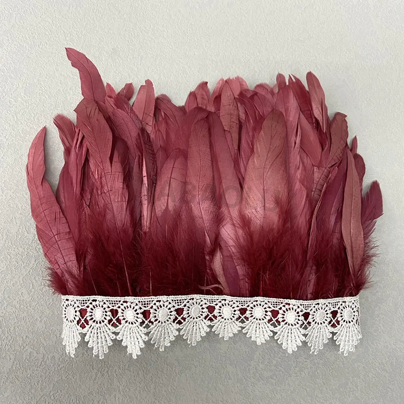 Natural Feather Sleeve Cuffs Gloves Party Cosplay Lace Wrist Cuffs Fur Sleeve Furry Accessories Carnival Stage Show Costume - Daisan Mart