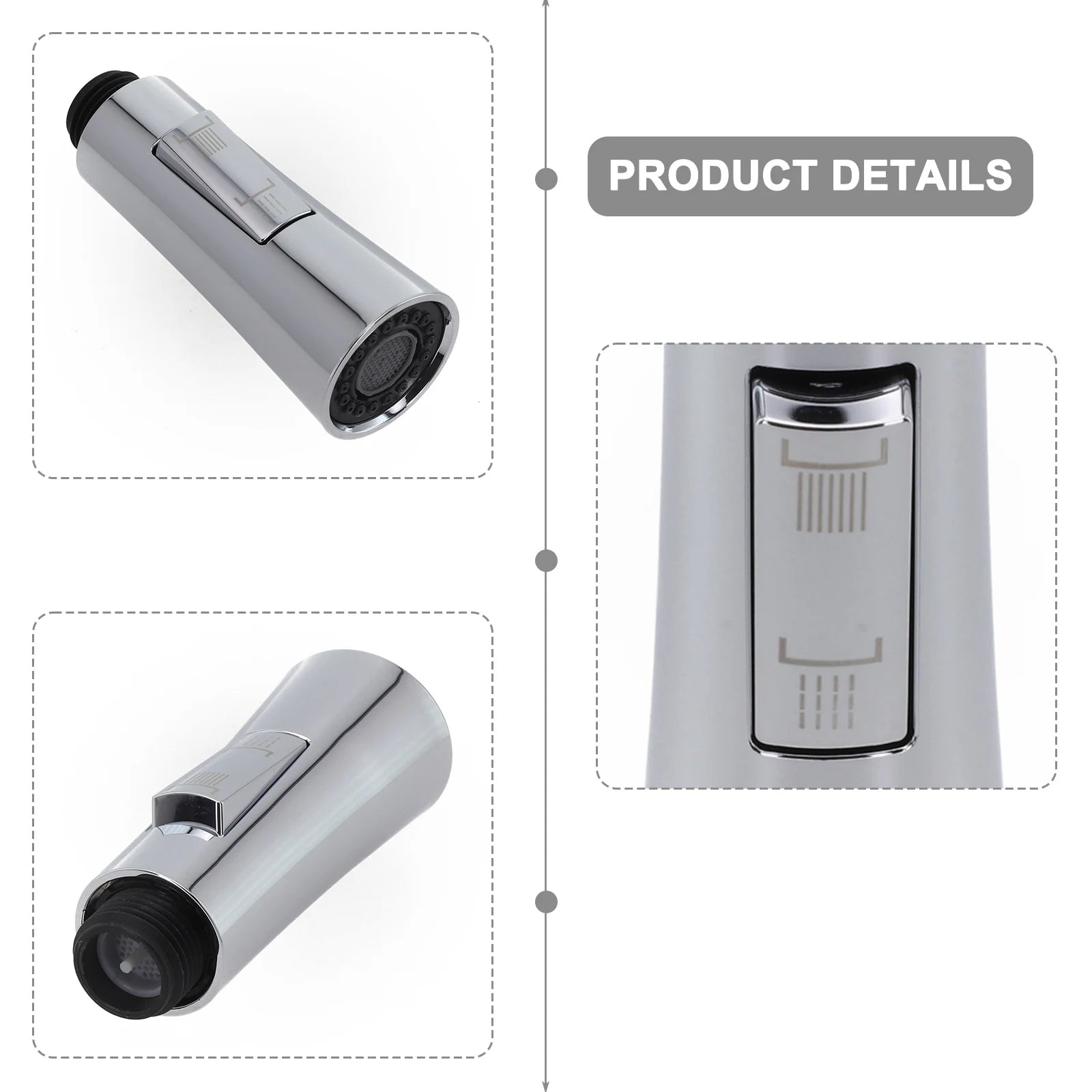 360 Degree Swivel Extendable Shower Head for Kitchen &amp; Bathroom