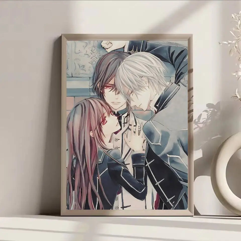 Anime Vampire Knight Poster Self-adhesive Art Waterproof Paper Sticker Coffee House Bar Room Wall Decor