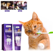 Pet Toothpaste Cat Oral Cleaning Deodorant Breath Freshener Prevent Calculus Tartar Halitosis Cleaning Pet Teeth Cleaner Paste - Daisan Mart